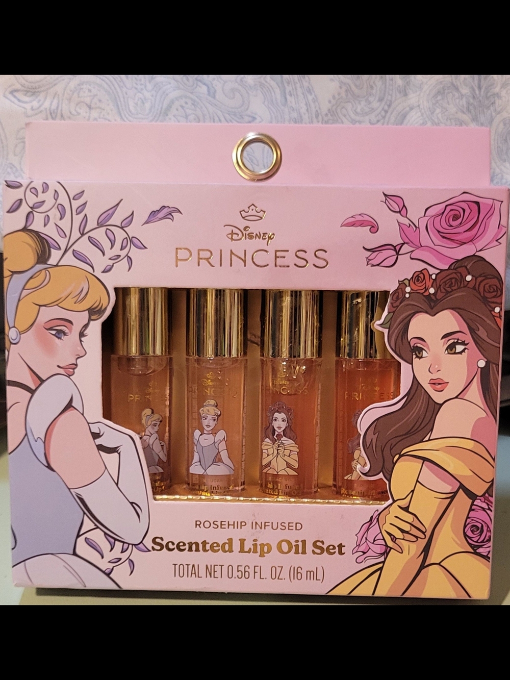 Rosehip Infused Scented Lip Oil Set - Pink